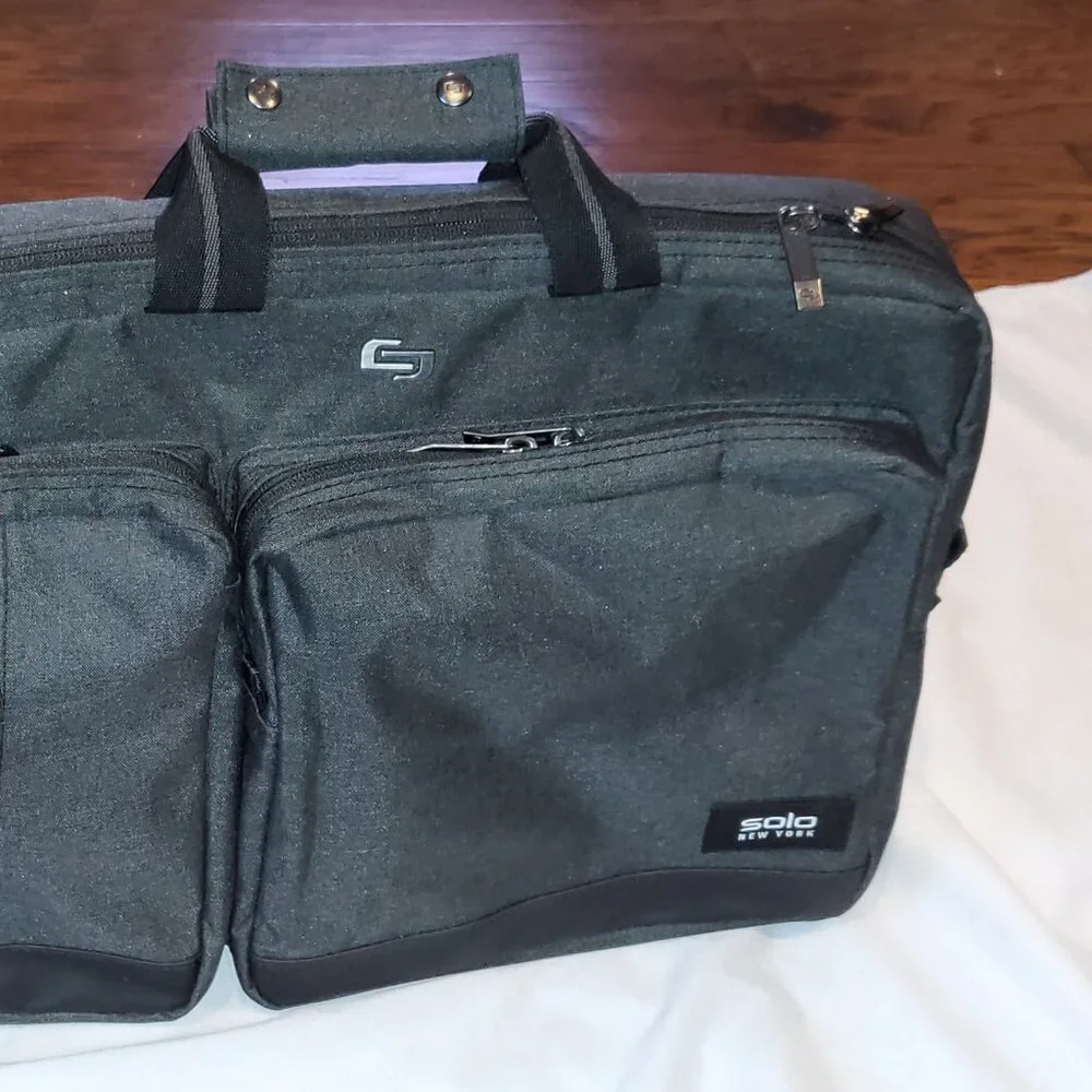 Soho New York Duane Hybrid Briefcase Backpack Travel Work  NO CROSSBODY STRAP